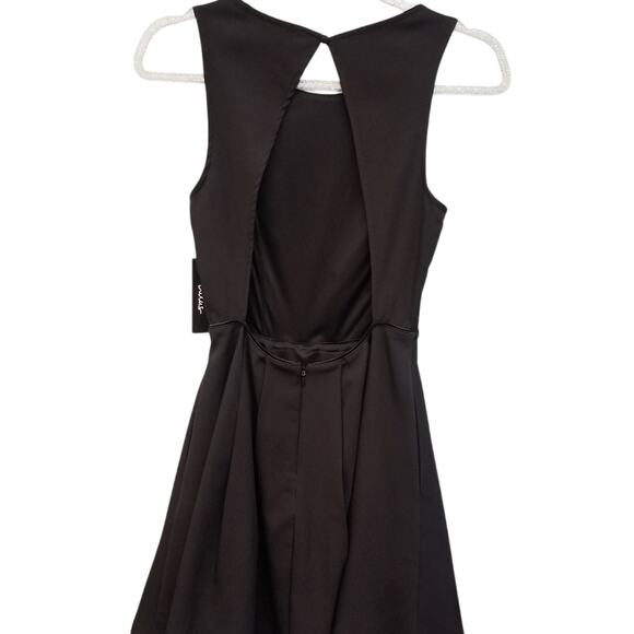 Lulus | Little Black Dress Swing Skirt Fit and Flair Low Back Small - Picture 2 of 7